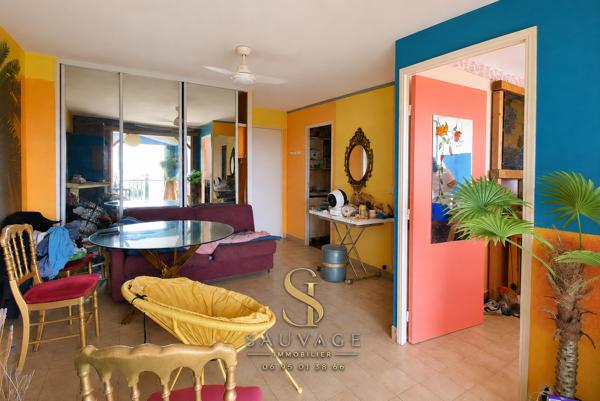T2 de 29 m² avec terrasse, vue mer et garage – Centre-ville de Saint-Aygulf et plage à pied
