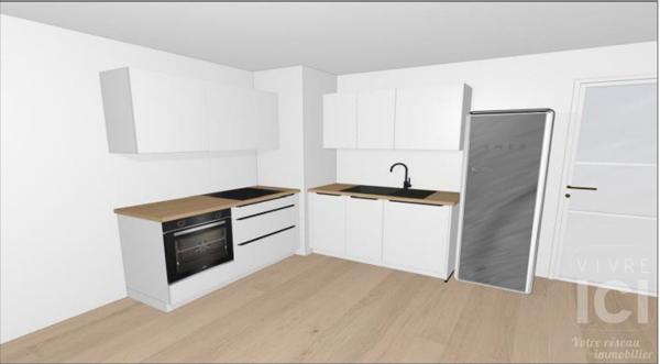 Appartement bourg Treillières 3 pièce(s) 61 m2 avec balcon et double garage