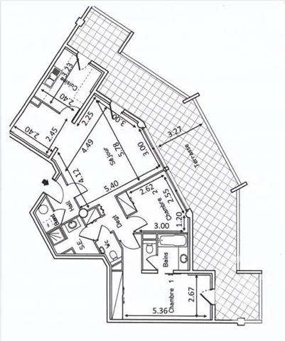 Appartement F3 à vendre  3 pièces - 85 m 2   ST RAPHAEL  - 83