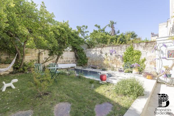 Magnifique maison en pierre 163 m² , jardin, piscine Bordeaux centre