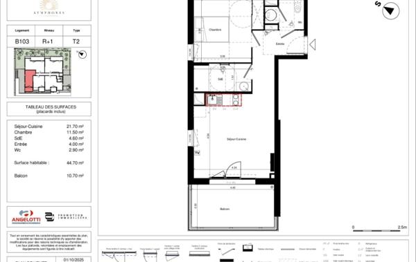 Vente Appartement P2 neuf Vias