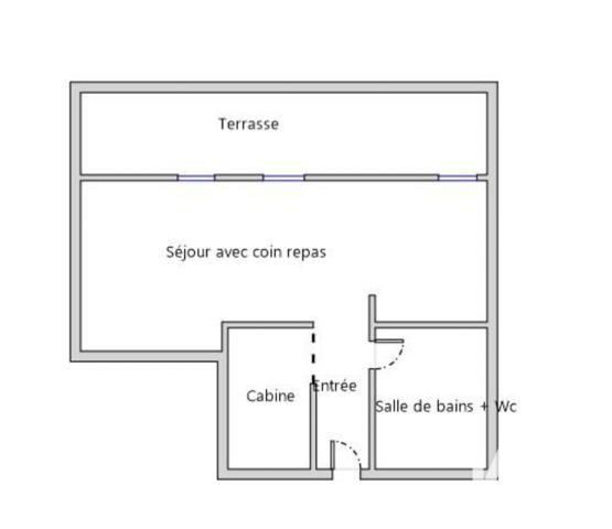 Studio à vendre 30 m² Mèze