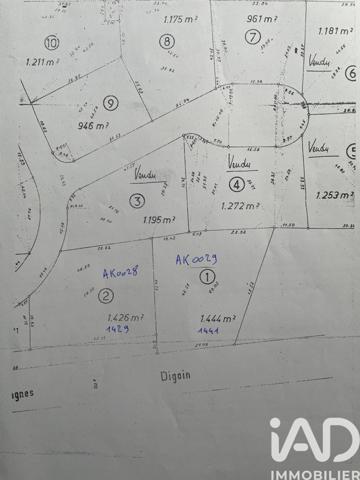 Terrain à vendre 2 870 m² Diou