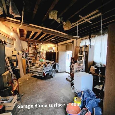 Maison à rénover (99m²), Nonancourt (27320), 7 pièces, garage, dépendance, cave à vin, terrain de 210 m². Prix HAI : 95 990