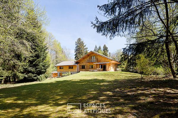 Chalet d’exception et son parc privé à 40 minutes de Genève