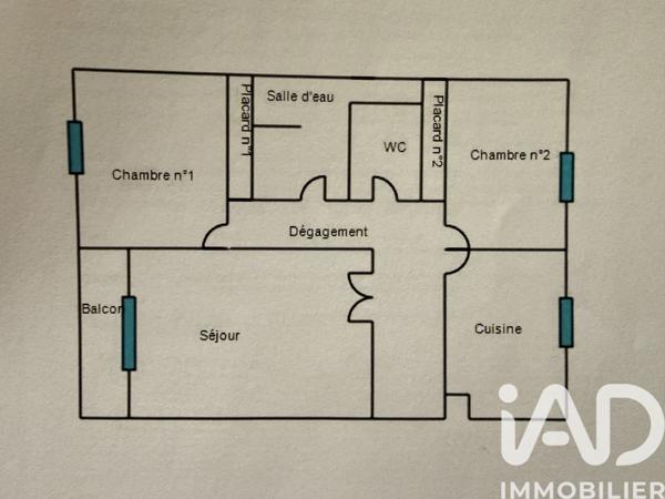 Appartement à vendre 3 pièces 62 m² Manosque