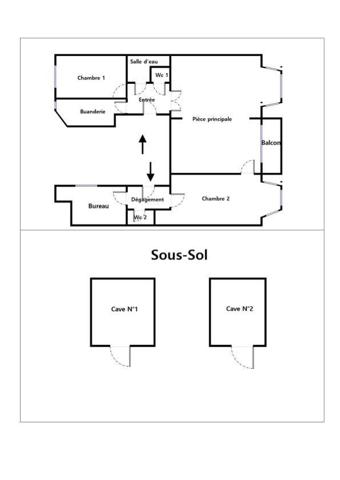 Appartement à vendre 4 pièces 70 m² Paris 18