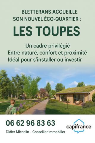 En exclusivité Terrain à vendre 645 m² BLETTERANS (39)