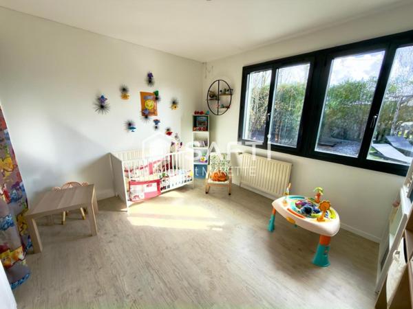 Maison de plain-pied avec jardin, terrasse et espace ado – secteur recherché