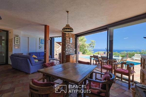 Villa familiale vue mer au Gaou-Bénat