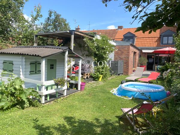 MAISON FLAMANDE DE 110 M² AVEC 3 CH + JARDIN + GARAGE  Neuville-en-Ferrain (59960)