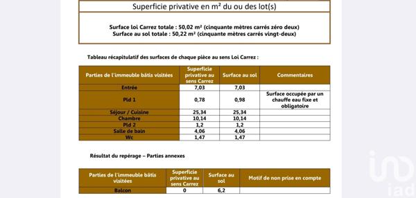 Appartement à vendre 2 pièces 50 m² Lyon 3