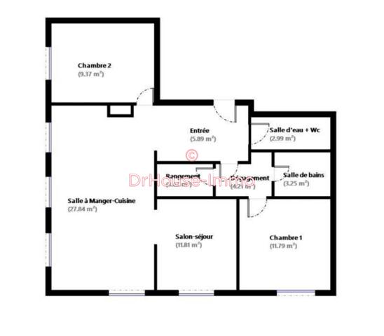 Appartement à vendre 4 pièces de 82 m²