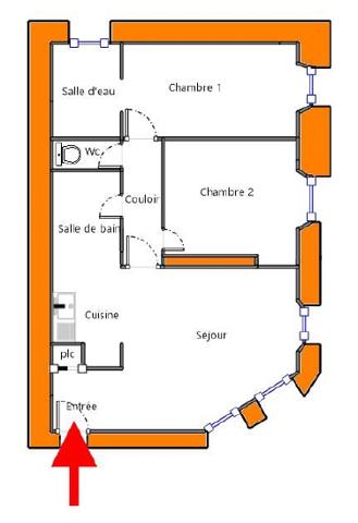 Appartement 3 pièces - 60 m²