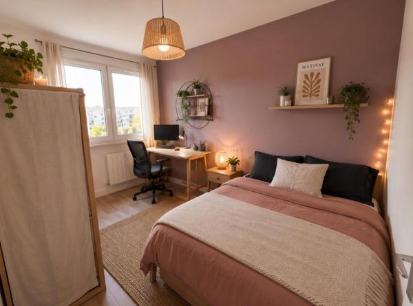 BRON, T2 lumineux de 54m² au 3ème étage sur 4 proche bus, tram, commerces, idéal couple, primo accédant ou investissement locatif.