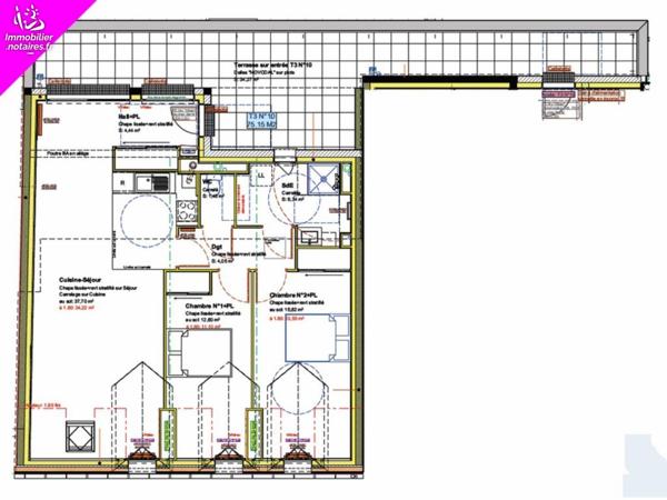 COMBOURG - VEFA - 3 pièce(s) Terrasse 75.15 m2