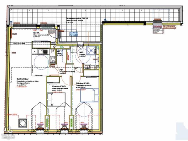 COMBOURG - VEFA - 3 pièce(s) Terrasse 75.15 m2