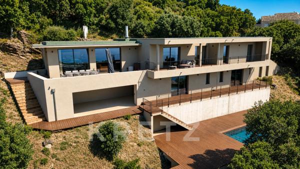 Villa Contemporaine avec Piscine Vue Mer - Erbalunga