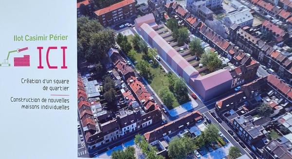 Maison mitoyenne 3 chambres avec jardin dans rue calme.