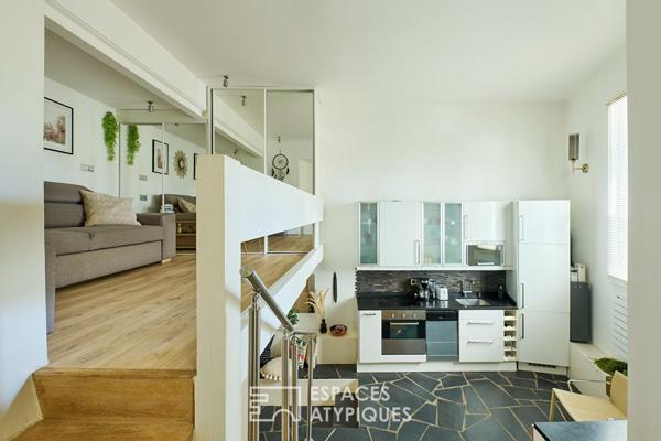 Esprit loft aux airs de troglodyte – Quartier Auteuil