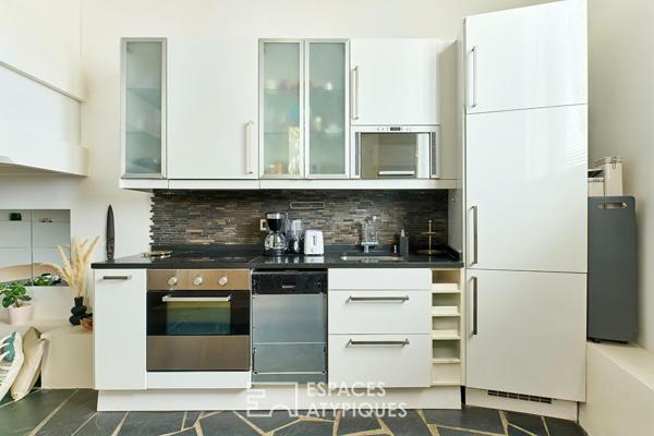 Esprit loft aux airs de troglodyte – Quartier Auteuil