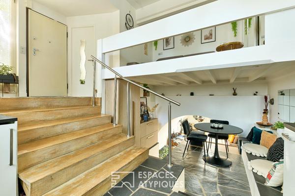 Esprit loft aux airs de troglodyte – Quartier Auteuil
