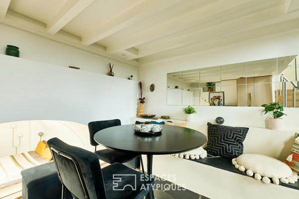 Esprit loft aux airs de troglodyte – Quartier Auteuil