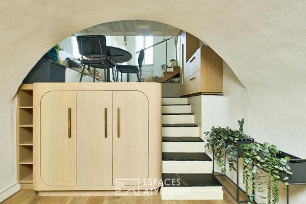 Esprit loft aux airs de troglodyte – Quartier Auteuil