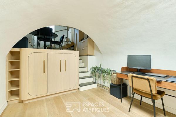 Esprit loft aux airs de troglodyte – Quartier Auteuil