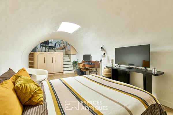 Esprit loft aux airs de troglodyte – Quartier Auteuil