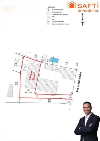 Hangar de stockage de 287m² au sol, le tout sur 8,90 ares !