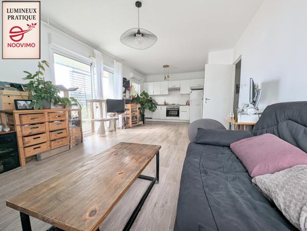 Auray – T2 lumineux 51 m² avec balcon et garage fermé – Emplacement idéal proche gare et bus