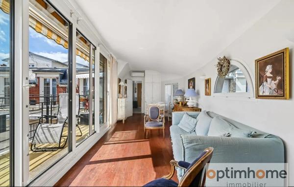 PARIS 16ᵉ - VOTRE PIED-À-TERRE AU-DESSUS DES TOITS - Appartement à vendre 2 pièces - AUTEUIL/JASMIN