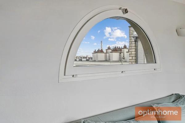 PARIS 16ᵉ - VOTRE PIED-À-TERRE AU-DESSUS DES TOITS - Appartement à vendre 2 pièces - AUTEUIL/JASMIN