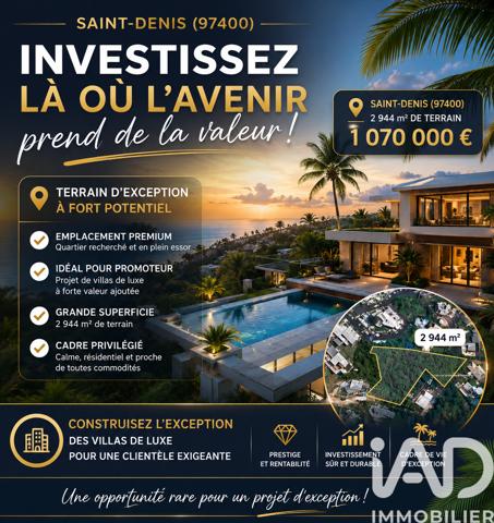 Terrain à vendre 2 944 m² Saint-Denis