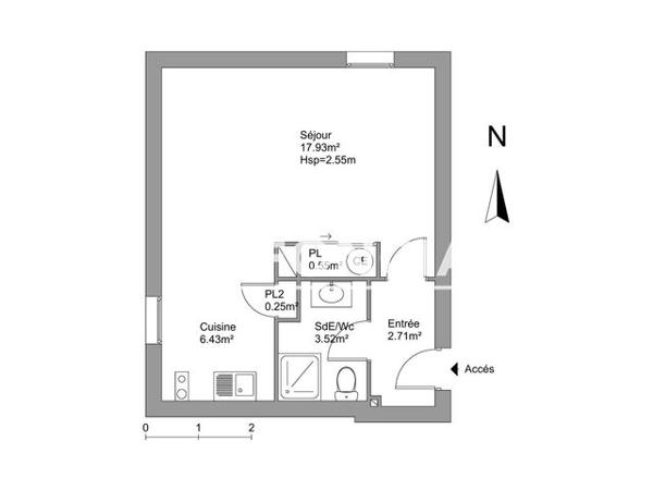 Location Studio 31.39 m² - SAINT BENOIT 54 RUE DES AMIDONNIERS Toulouse 31000