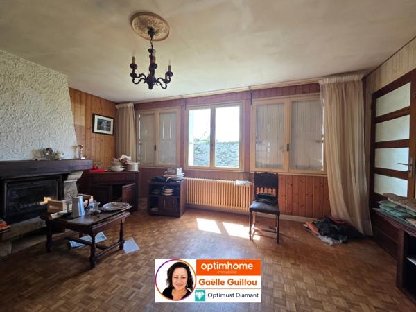 Cléder : Maison à rénover 4 pièces + combles aménageables.