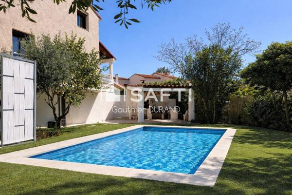 Bien rare sur le secteur : villa 4 chambres avec suite en rez-de-chaussée, piscine et sous-sol aménageable.