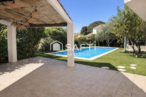 Bien rare sur le secteur : villa 4 chambres avec suite en rez-de-chaussée, piscine et sous-sol aménageable.