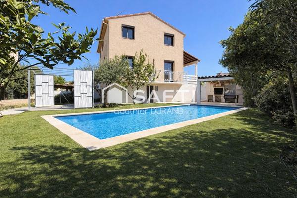Bien rare sur le secteur : villa 4 chambres avec suite en rez-de-chaussée, piscine et sous-sol aménageable.
