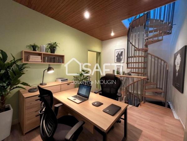 Amiens, Amiénoise avec jardin, 2 chambres, grand palier bureau.