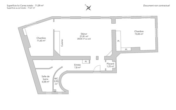 Appartement Paris 18e - CLIGNANCOURT / CUSTINE