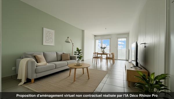 Appartement 3 pièces – 64 m² environ à Saint-Herblain (ref : 1898B)