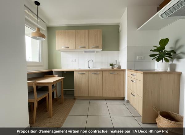 Appartement 3 pièces – 64 m² environ à Saint-Herblain (ref : 1898B)
