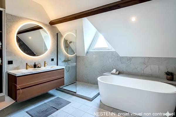 A vendre BILLERE Maison de 245 m² avec 7 chambres et grand garage en sous-sol sur un terrain de 2909 m²