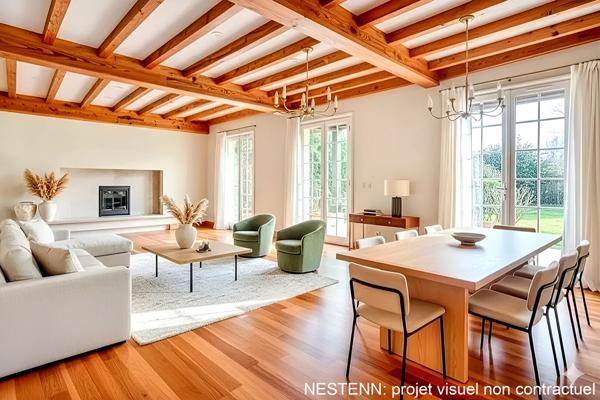 A vendre BILLERE Maison de 245 m² avec 7 chambres et grand garage en sous-sol sur un terrain de 2909 m²