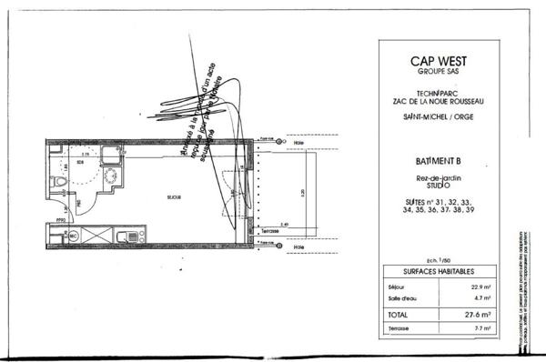 INVESTISSEMENT LOCATIF  ST MICHEL SUR ORGE - Résidence Cap West - 6,01%  de rentabilité.