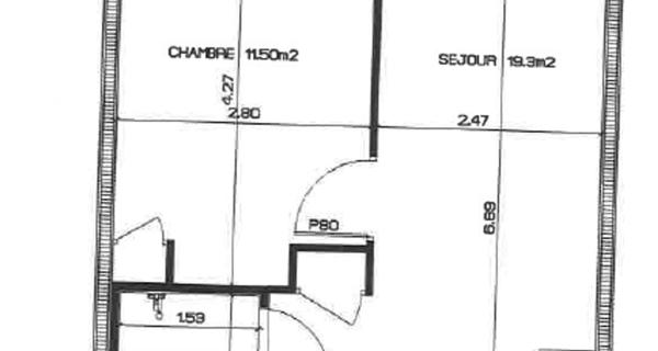 À vendre Studio 33.9 m² - Grenoble 38000