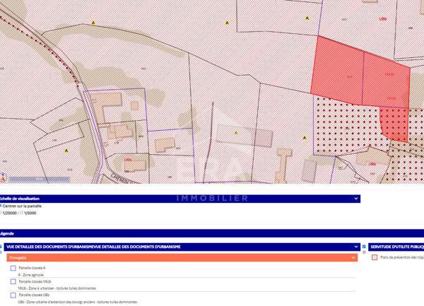 Vente terrain à bâtir 2500m² à Louit