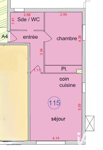 Appartement à vendre 2 pièces 46 m² Orsay